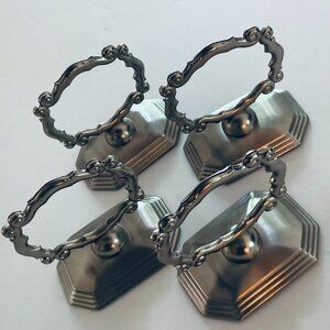 VINTAGE SOUTHERN LIVING Napkin Rings/Place Card Holders Set of 4 EUC